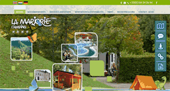 Desktop Screenshot of camping-marjorie.com