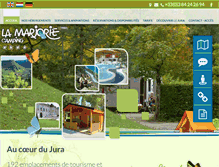 Tablet Screenshot of camping-marjorie.com